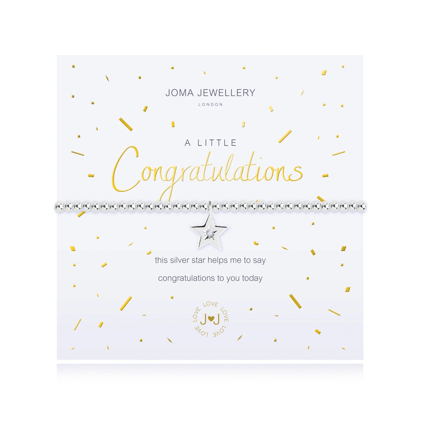 Joma Jewellery A Little 'Congratulations' Bracelet
