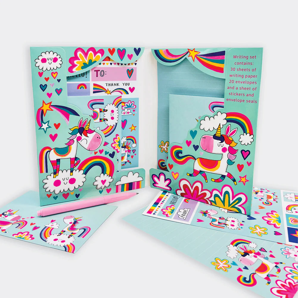 Rainbow Unicorn Writing Set