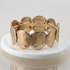 POM Golden worn disc stretch bracelet