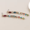 POM Golden multicolour crystal strand earrings