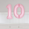 Pink Number Balloons