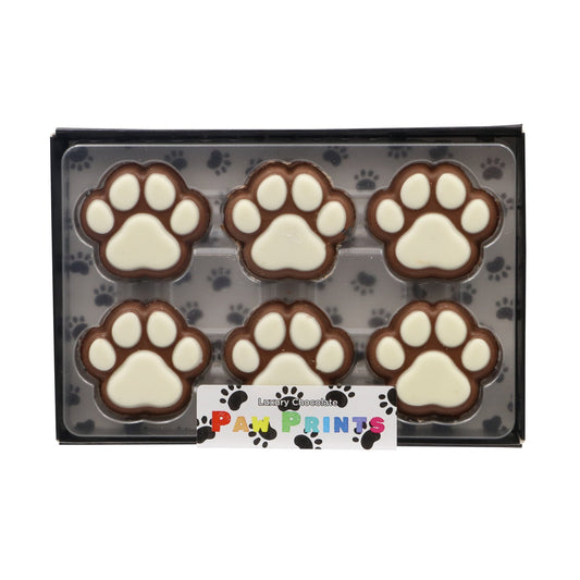 Milk and white chocolate paws