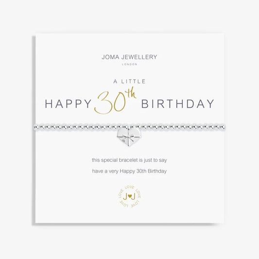 Joma Jewellery A Little 'Happy 30th Birthday' Bracelet