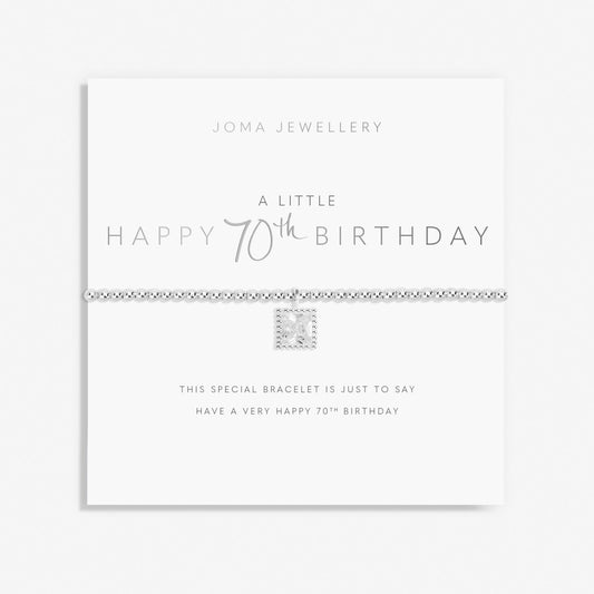 Joma Jewellery A Little 'Happy 70th Birthday' Bracelet