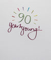 90th Birthday Card