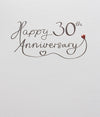 30th Wedding Anniversary Card