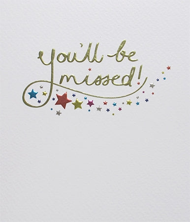 You'll be missed Card