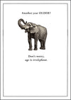 Age Is Irrelephant Birthday Card