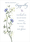 Sympathy Blue & White Floral Card