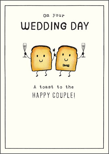 Toast To The Happy Couple Wedding Card