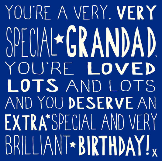 Very Special Grandad Birthday Card
