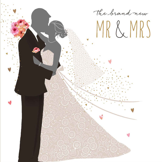 "The Brand New Mr & Mrs" Wedding Card