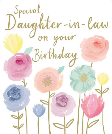 Special Daughter-In-Law Peony Birthday Card