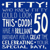 50th Birthday Card