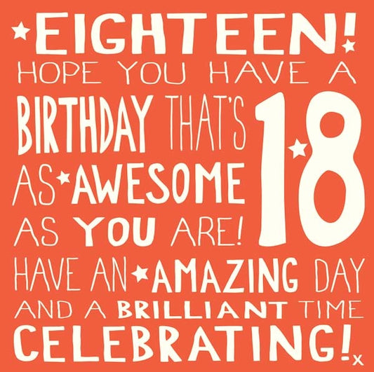 18th Birthday Card