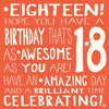 18th Birthday Card