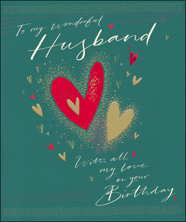 Wonderful Husband Birthday Card