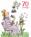 Afternoon Tea 70th Birthday Card