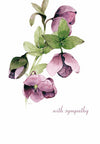 Lilac Hellebore Card