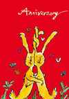 Rabbits Cuddling Card
