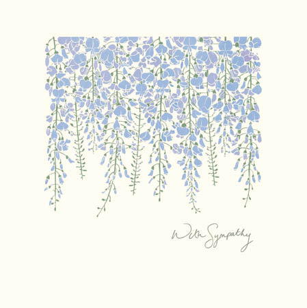 Wisteria Sympathy Card