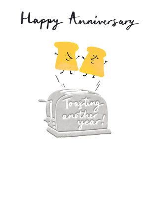 "Toasting Another Year" Anniversary Card