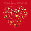 Ruby Hearts Card