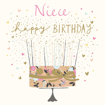 Cake Niece Birthday Card