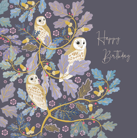 Wise Owls Birthday Card