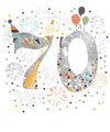 70 Today Birthday Card