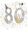 80 Today Birthday Card