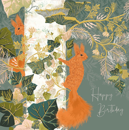 Red Squirrel Card