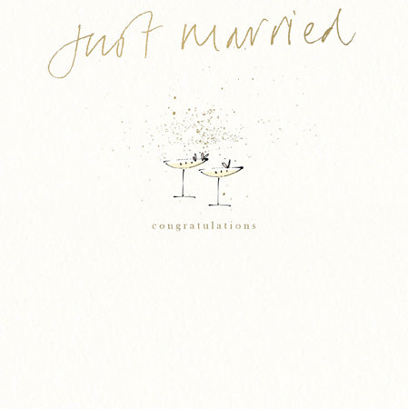 "Just Married" Cocktails Card