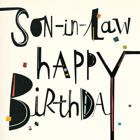 Classic Son-In-Law Birthday Card