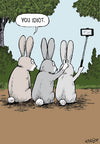 Rabbit Selfie Card