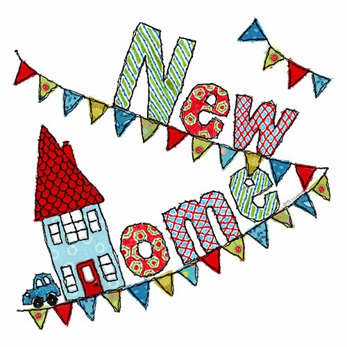 Bunting New Home Card