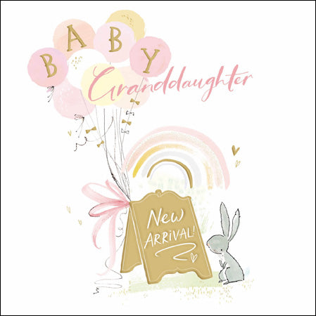 "Baby Granddaughter" Pink Card