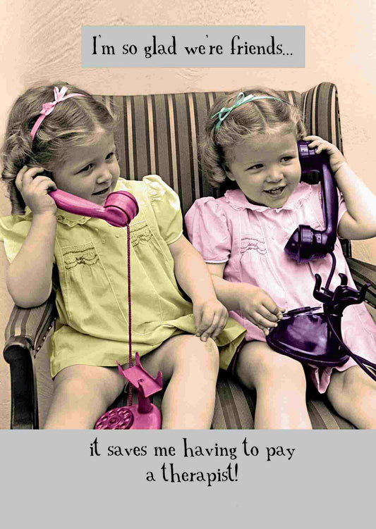 "I'm So Glad We're Friends" Birthday Card