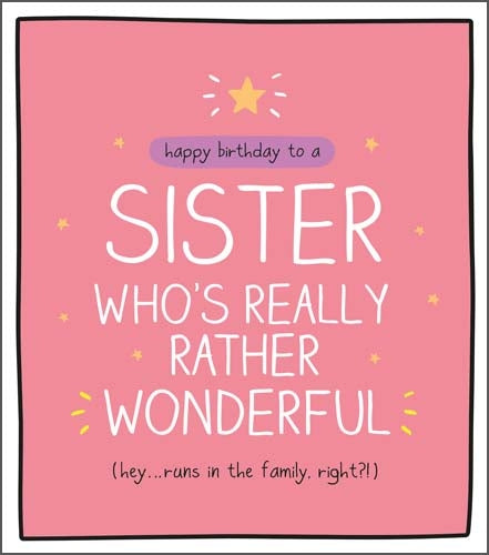 Rather Wonderful Sister Birthday Card