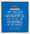Husband Mister Wonderful Anniversary Card