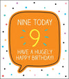 9 Hugely Happy Birthday Card