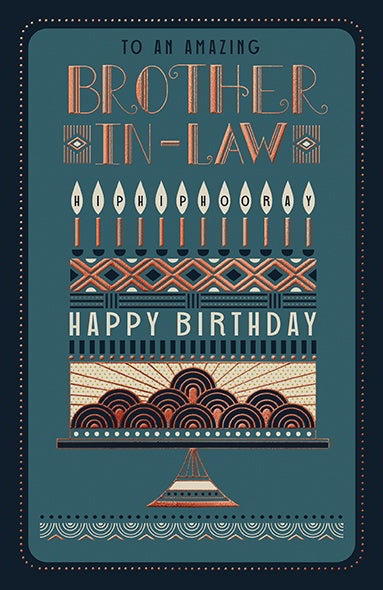 Cake Brother-In-Law Birthday Card