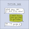 Texting Dad Card