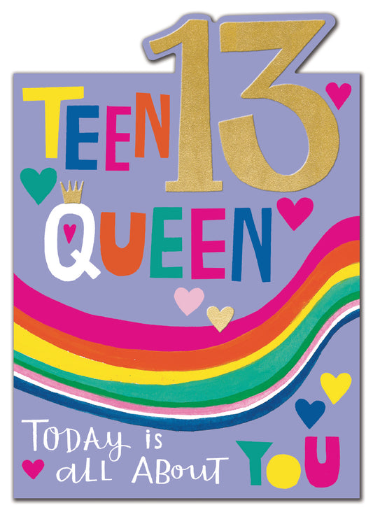 "Teen Queen" 13th Birthday Card