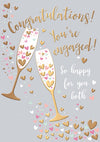Folied Champagne Flutes Card