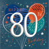 80th Celebrate Birthday Card