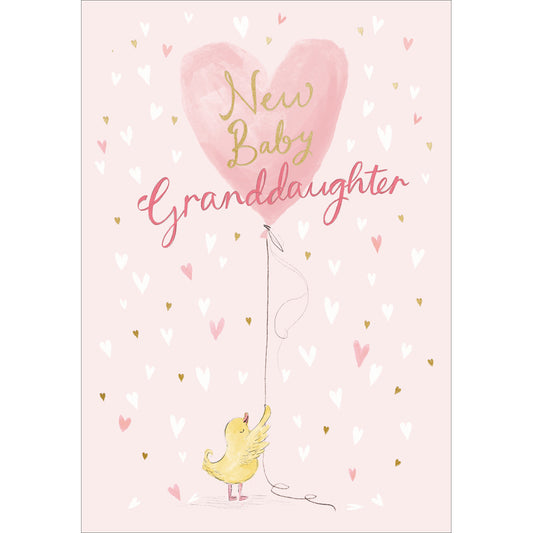 New Baby Granddaughter Chick Card
