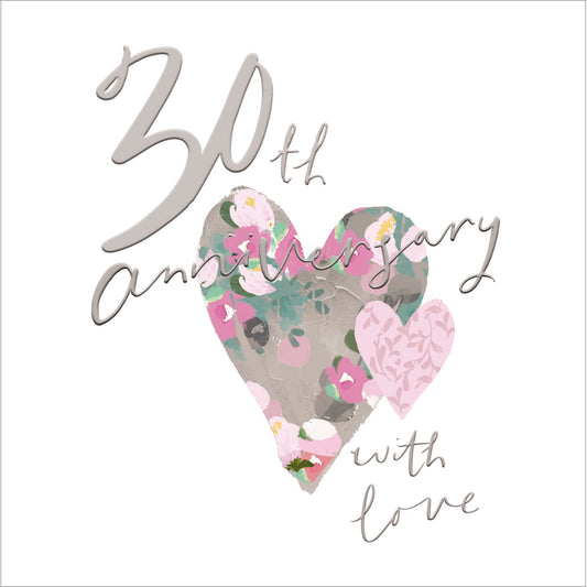 "30th Anniversary With Love" Card