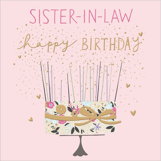 Cake Sister-In-Law Birthday Card