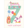 Party Party 7th Birthday Card